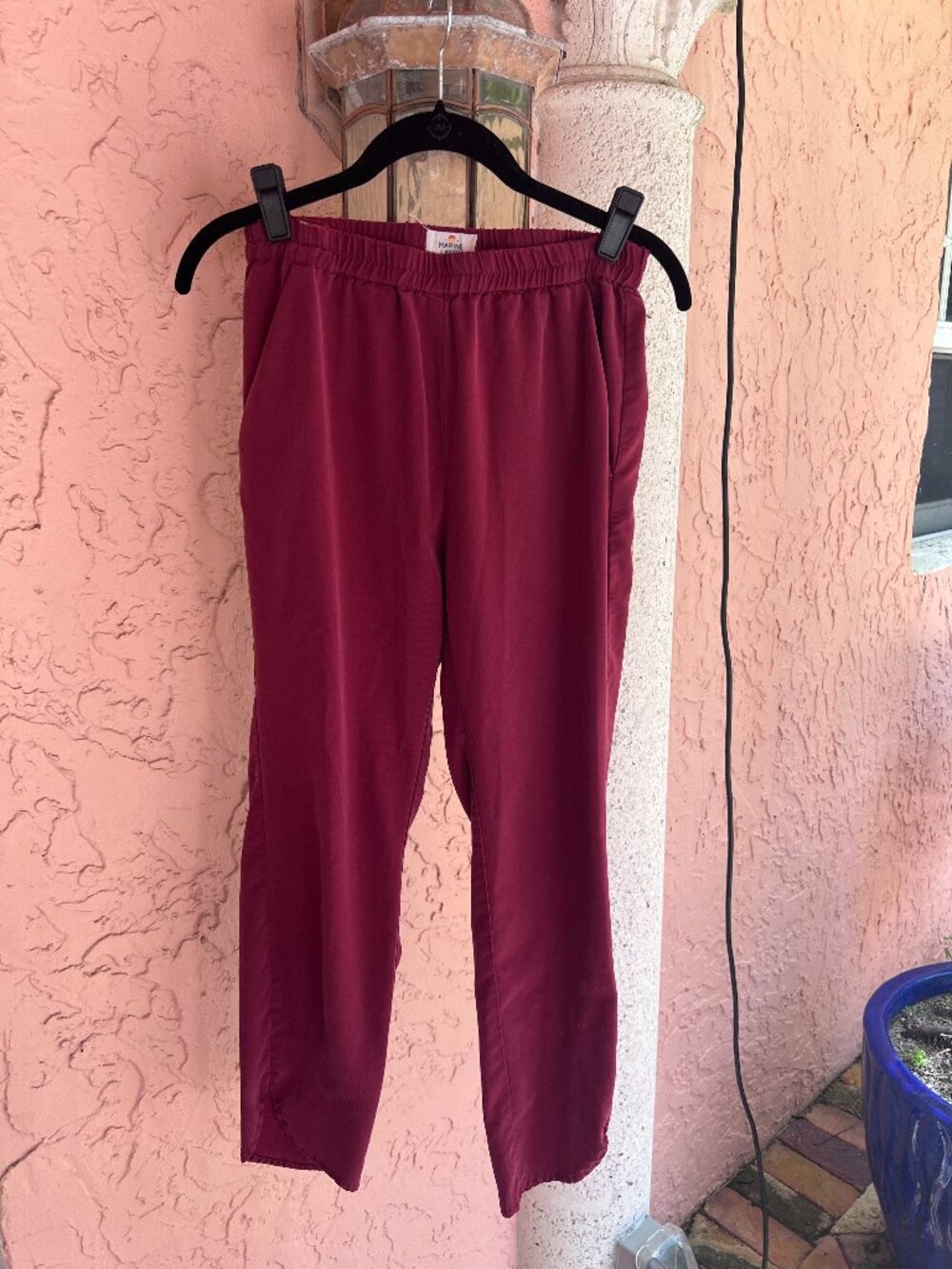 Marine Layer Maroon Burgundy Allison Pants Size Small